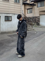 Itsu diagonal cargo denim