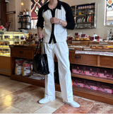 LMN Two Tuck Patch Side Banding Wide Pants (3 colors)
