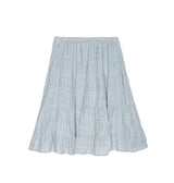 soy low chiffon tiered midi sk