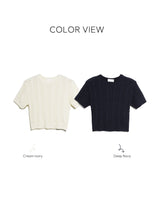 Lian Twisted Short Sleeve Knitwear