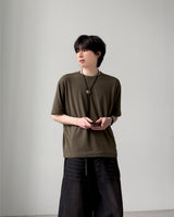 クロップレイヤード半袖Tシャツ