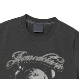 25SS GALAXY PIGMENT CROP SHORT SLEEVE T-SHIRT CHARCOAL