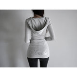 【MADE】contour hoodie t, white melange