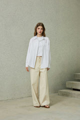 NOAH WIDE PANTS / BEIGE