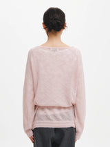 HAIRY DIA SHEER KNIT PULLOVER 