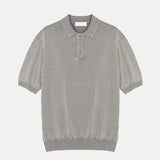 ASCLO Pigment Collar Short Sleeve Knit (5color)