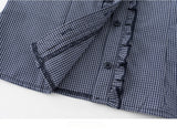 Rielle Check Frill Blouse