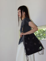 SHELL CAP SLEEVE T (CHARCOAL)
