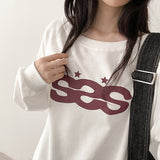Off-shoulder sweatshirt🩶 Three S delicate-fit sweatshirt (3 colors)