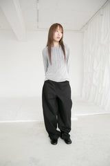 cotton curve balloon pants(2colors)
