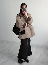 [FW/Hidden Banding] Shirring Mermaid Long Skirt