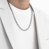 a square chain of men's necklaces_CLEF SQUARE CHAIN NEC