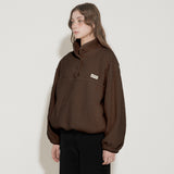 FLUFF FLEECE PULLOVER [BROWN]