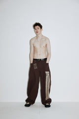 牛革ワックスウォレット (Brown)