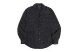 OPEN COLLAR TWEED SHIRT