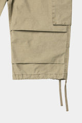 ヴィンテージ ミリタリー カプリ カーゴパンツ(Washed Beige)