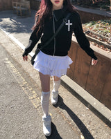 エキティアードカットキュロットミニスカート