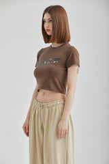 ミリクロップドTシャツ