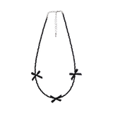 リボンチョーカーネックレス (3 COLORS)