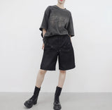 (Unisex) Defne レタリングボクシーTシャツ