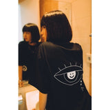 FAITH FADE - スリーアイオーバーサイズTシャツ (ブラック)