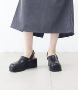 Nivan Square Platform Slingback Loafers