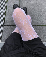 リボンレースストッキング