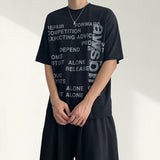 チャイブ レタリング ショートスリーブ Tシャツ(4 colors)