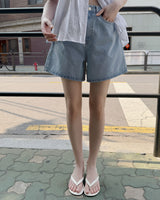 Lemin denim shorts