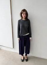 shirring loose pants