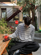 Thai stripe collar tee