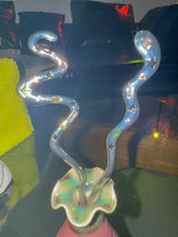 Kitsch cubic snake ornamental hairpin_2
