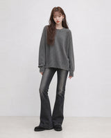 (UNISEX) Two-Tone Round Knit
