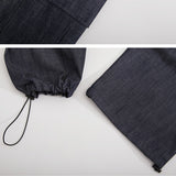 WIDE CARGO DENIM PANTS [WHITE]