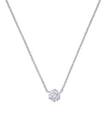 [White gold] ベーシック キュービック ネックレス(M)