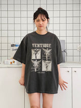 VENTIQUE ピグメントダークエンジェルTシャツ2color