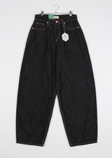 PINK HEART WIDE DENIM