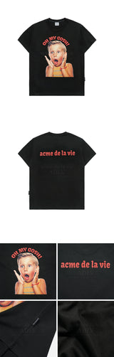 24FW SCREAM BOY LETTERING BABY FACE SHORT SLEEVE T-SHIRT BLACK