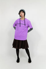YWD ロゴTシャツ_パープル