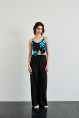 FLUTTER TOP / BLUE