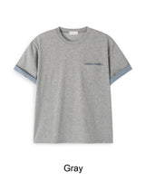 セレン チェック ロールアップ ショートスリーブ Tシャツ
