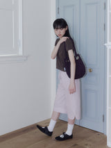 TULIP STRIPE CAPRI PANTS (PINK)