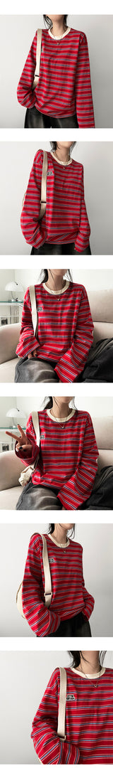 オカレタリングパッチユニットプライスロングスリーブTシャツ