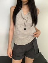 Defnit Draped Knit Tank Top