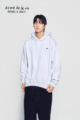 24FW HOSHI X ADLV ワッペンパーカー メランジ