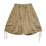 パンプキンピンタックバルーン斜めカーゴパンツ