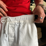 Liu Washing Cotton Banding Shorts