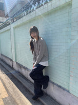26SS★ [BAONHAUS]ティンダーコットンワイドバンディングフラワーパンツ
