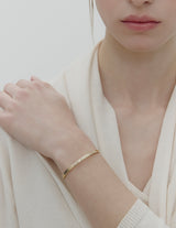 26SS★ [Premium Plating] Precise AB Double Cuff Bangle S