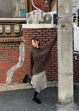  HIGHNECK BUTTON KNIT